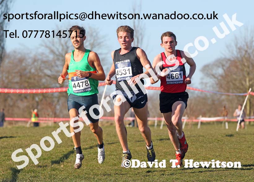 Charlie Hulson (North Wales) 4478, Andrew Buchart (Scotland East) 4531 and Dewi Griffiths (West Wales) lead the senior mens Inter Counties Championships,  Cofton Park, Birmingham. Photo: David T. Hewitson/Sports for All Pics